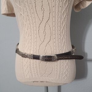 Brighton B4200 Reversible Black Brown Belt Size‎ L34